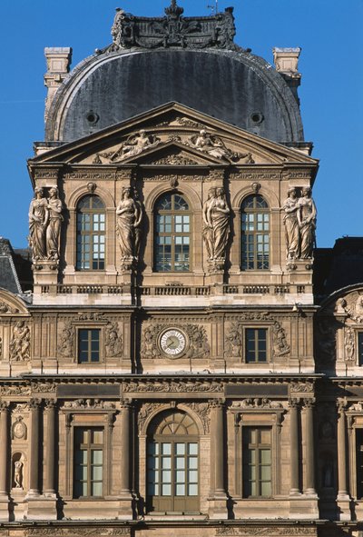 Der Pavillon Sully, Cour Carrée; Lescot-Flügel von Pierre Lescot